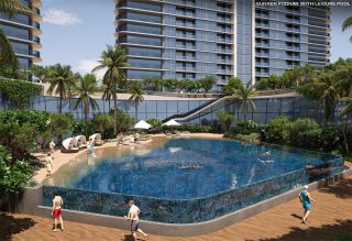 Sobha Solis Amenities - Sunken Podium with leisure Pool