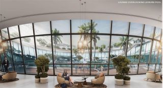 Sobha Solis Amenities - Lounge Overlooking leisure Pool